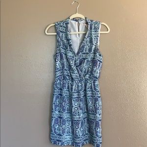 Blue and white dress with pockets!